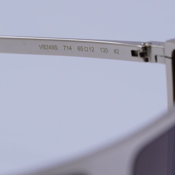 Victoria Beckham VB249S 714 Sunglasses Gold Rectangle Frame, Brown Lenses - Picture 7 of 9